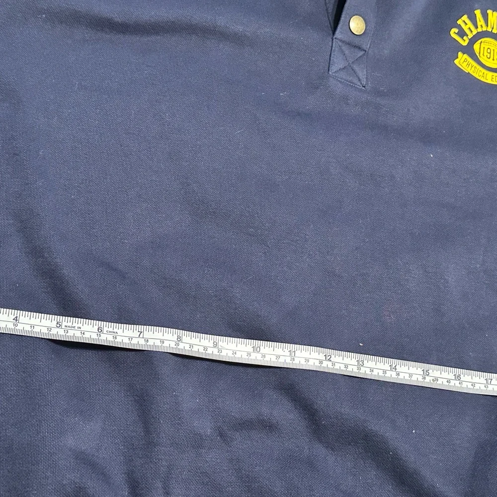 Champion Dark Blue Hoodie with‎ Yellow Accents
